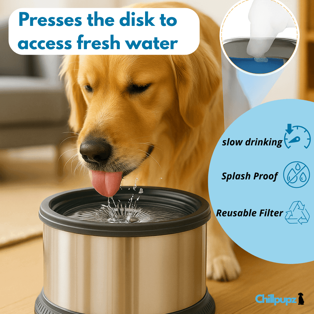Splash-Free Doggy Bowl - ChillPupz